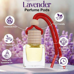 Hanging Car Perfume Pods Diffuser Scent (Pack of 1 Assorted Perfume)