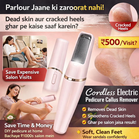 Electronic Cordless Pedicure Callus Dead Skin Remover Polishing Tool