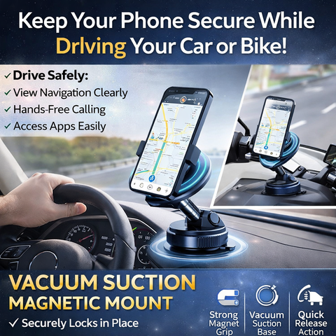 Vacuum Suction Magnetic Bracket