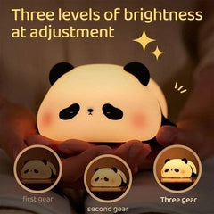 Multifunction Silicon Lazy Panda Night Lamp
