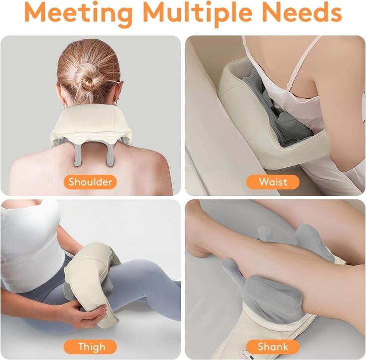 Rechargeable Neck Massager for Cervical Pain | Heat Therapy & Muscle Soreness Relief