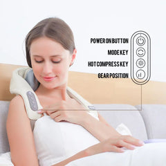 Rechargeable Neck Massager for Cervical Pain | Heat Therapy & Muscle Soreness Relief