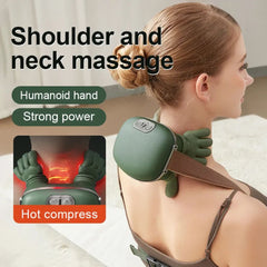 Premium Neck & Shoulder Massager with Heat | Deep Tissue Pain Relief & Adjustable Temperature